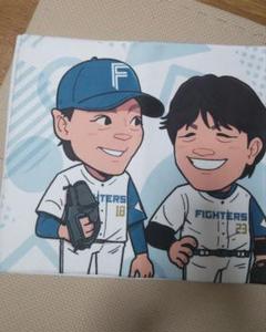 ファイターズ かわいいタオル 山崎福也 伏見寅威 Amazon.co.jp: ステッカー付き 山崎福也 ファイターズかわいい