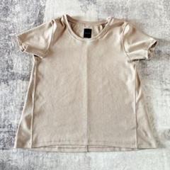 leilil レリル ベージュ 半袖Tシャツ 38 日本製