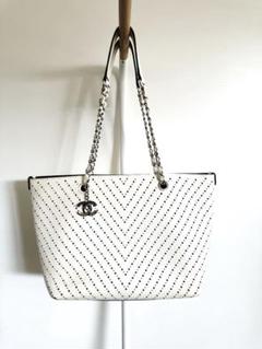 CHANEL ドットパターン トートバッグのサムネイル