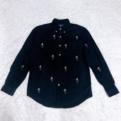 ポロラルフローレン　ポロベア　刺繍　長袖　シャツ　クラシックフィット　黒　M ポロラルフローレン ポロベア 刺繍 長袖 シャツ クラシック