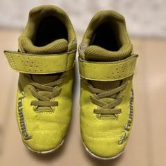 hummel イエロー フットサルシューズ　20センチ