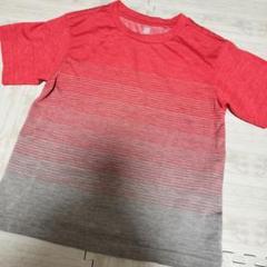 UNIQLO ボーダーTシャツ 110サイズ 赤/グレー