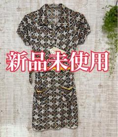 送料無料 新品未使用 ワンピース（膝上丈）レトロ柄