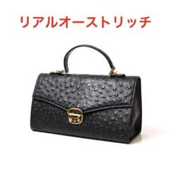 H302-14◾️リアルオーストリッチ　ハンドバッグ　鍵欠品