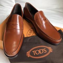 新品未使用 トッズ TOD's 6.5サイズ ローファー ブラウン レザーソールのサムネイル