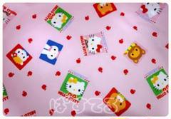 ハローキティ　テーブルクロス　　さくらんぼ　中古 レトロ ハローキティ さくらんぼキティちゃん 1998年 クロス