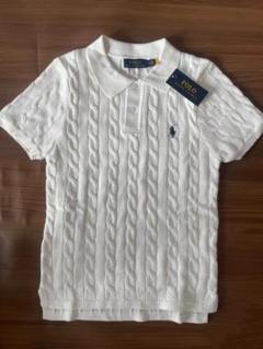 Polo Ralph Lauren ケーブルニット ポロシャツ M ホワイト半袖 RALPH LAUREN｜ケーブルニット ポロシャツ | Rakuten Fashion