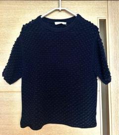 トリーバーチ 半袖 セーター XS TORY BURCH リブ 半袖 ニット XS アイボリー トリーバーチ
