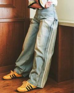 Adidas アディレニウム ジップ ウォッシュドデニムパンツ サイズ26 adidas originals アディダスオリジナルス アディレニウム