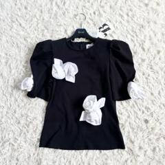 【タグ付き未使用】Bibiy.♡ビビィ　ROSETTE TEE フラワートップス
