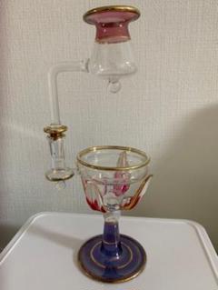 値下げ Kevin O Grady作 ポロシリケイトガラスアート玉① 買い安い レア❣️台座付❣️KEVIN O'GRADY スフィア ガラス ボロシリケイト 置物