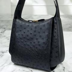 OSTRICH　オーストリッチ　ワンショルダーバッグ　三日月型　ホーボー　黒