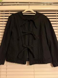 トリココムデギャルソン　ノーカラージャケット　ショートコート トリココムデギャルソンtricot COMME des GARCONS ウールギャバ