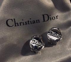 美品　Dior ディオール　シルバー クリップ式 イヤリング　希少　ヴィンテージ