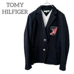 トミーヒルフィガー テーラードジャケット 紺ブレ レディース M ネイビー