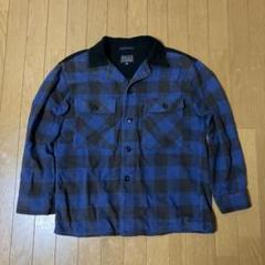 美品　トゥモローランド　フランネルシャツ 青黒チェック　サイズＭ