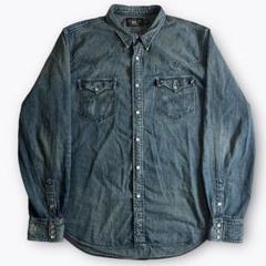【美品】RRL DENIM WESTERN SHIRT デニム ウエスタンシャツ