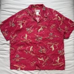 Patagonia アロハシャツ ピンク クロコダイル　パタロハ　XLサイズ アウトドアブランド【patagonia pataloha/パタゴニア パタロハ