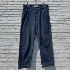SCHOTT ブラック ウォバッシュデニム 32 ヒッコリー ストライプ SCHOTT ブラック ウォバッシュデニム 32 ヒッコリー ストライプ