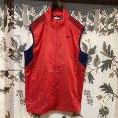 NIKE リメイク　古着　ベスト　レッド　トップス NIKE メッシュ切替ベスト - メルカリ