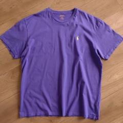 POLO RALPH LAUREN 半袖TEE/ワンポイント/紫/古着/L