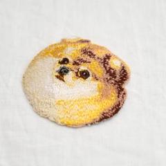 ポメラニアン刺繍ワッペン　犬　アップリケ　輸入ワッペン　アメリカ