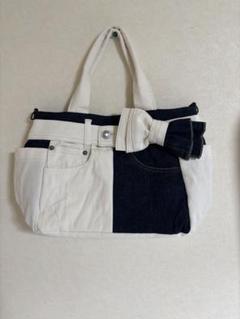 ハンドメイド　リメイクデニム　ハンドバッグ　ショルダーバッグ　トートバッグ
