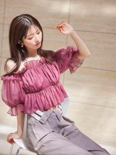 2025年最新】snidel オフショルブラウス ピンクの人気アイテム