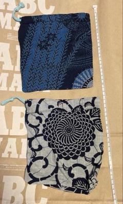 ハンドメイド　浴衣地　巾着袋　4つセット　昭和レトロ