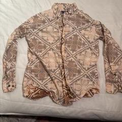 MAUNA KEA 長袖パターンアロハシャツ L