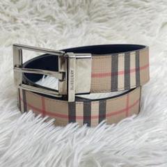 極美品✨️BURBERRY ノバチェック ベルト レディース 派手 シルバー金具 極美品✨️BURBERRY ノバチェック ベルト レディース 派手