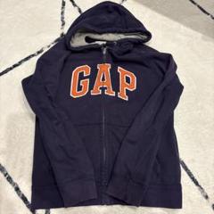 GAP ジップアップパーカー　ギャップ　でかロゴ