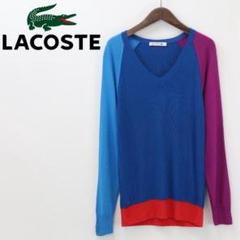 B5392■LACOSTE ラコステ ニット Vネック セーター S メンズ