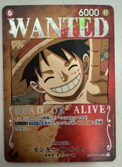 ★新品　WANTED モンキー・D・ルフィ SR SP ST01-012 Monkey D. Luffy ST01-012 SR SP Wanted Pillars of Strength