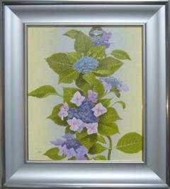 絵画 油絵 田浦信勝 肉筆油絵 静物画 額紫陽花 F8 絵画 油絵 田浦信勝 肉筆油絵 静物画 額紫陽花 F8 - メルカリ