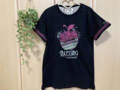【美品】Tシャツ　半袖　Mサイズ　黒　袖リバーシブルのサムネイル