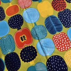 新品★marimekko はぎれ 生地 25×70 コンポッティ 黄緑