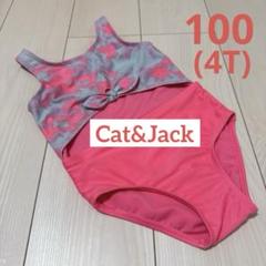 【美品】Cat & Jack ☆ オープン ワンピース水着 4T 100cm
