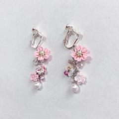 ハンドメイドイヤリング　さくら