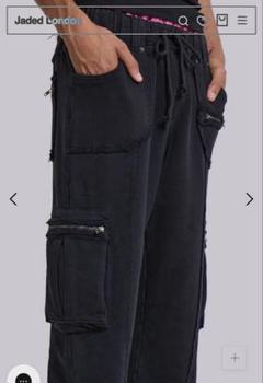 jaded london カーゴパンツ　ダークグレー グレー（灰色）系 JADED LONDON(ジェイデッドロンドン) カーゴ