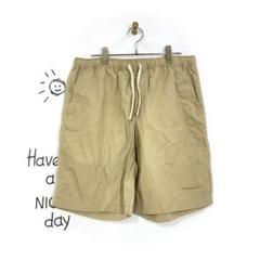 無印良品 ハーフパンツ(L)ベージュ ノームコア チノ イージー コットン