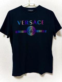 希少【Versace Versus】プリントロゴ Tシャツ 90_E76GAHT04-ECJ00T_EG89_10_V~