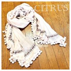 CITRUS ビジュー付きビックショール