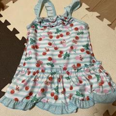さくらんぼ柄フリル水着 110cm 女の子