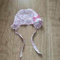 ベビー帽子 花柄　女の子　韓国　BLUEDOG　46cm 1歳