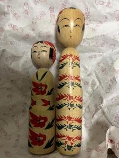 岡崎幾雄 作 こけし 蔵王温泉 高さ約61㎝ 大型 在銘/銘有 木製