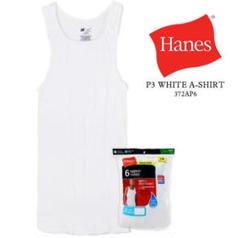Hanes 372AP6 White タンクトップ US企画