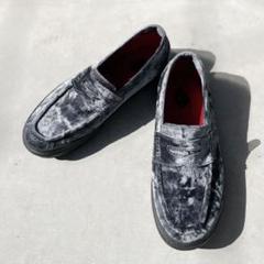 shoes-02173 クッション仕様 コインローファー シルバー | L