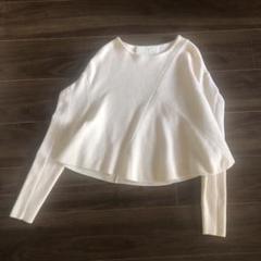 23AW 完売品✨マイラン ウールカシミヤ ニット フレアトップ Pearl 23AW 完売品✨マイラン ウールカシミヤ ニット フレアトップ