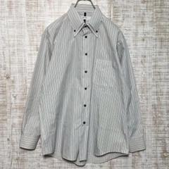 Yin & Yang メンズ　トップス　シャツ　長袖　ストライプs252h172